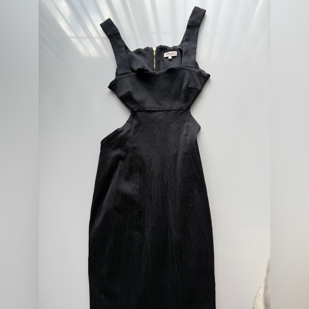 Stunning Balck SUNO Cutout Midi Dress